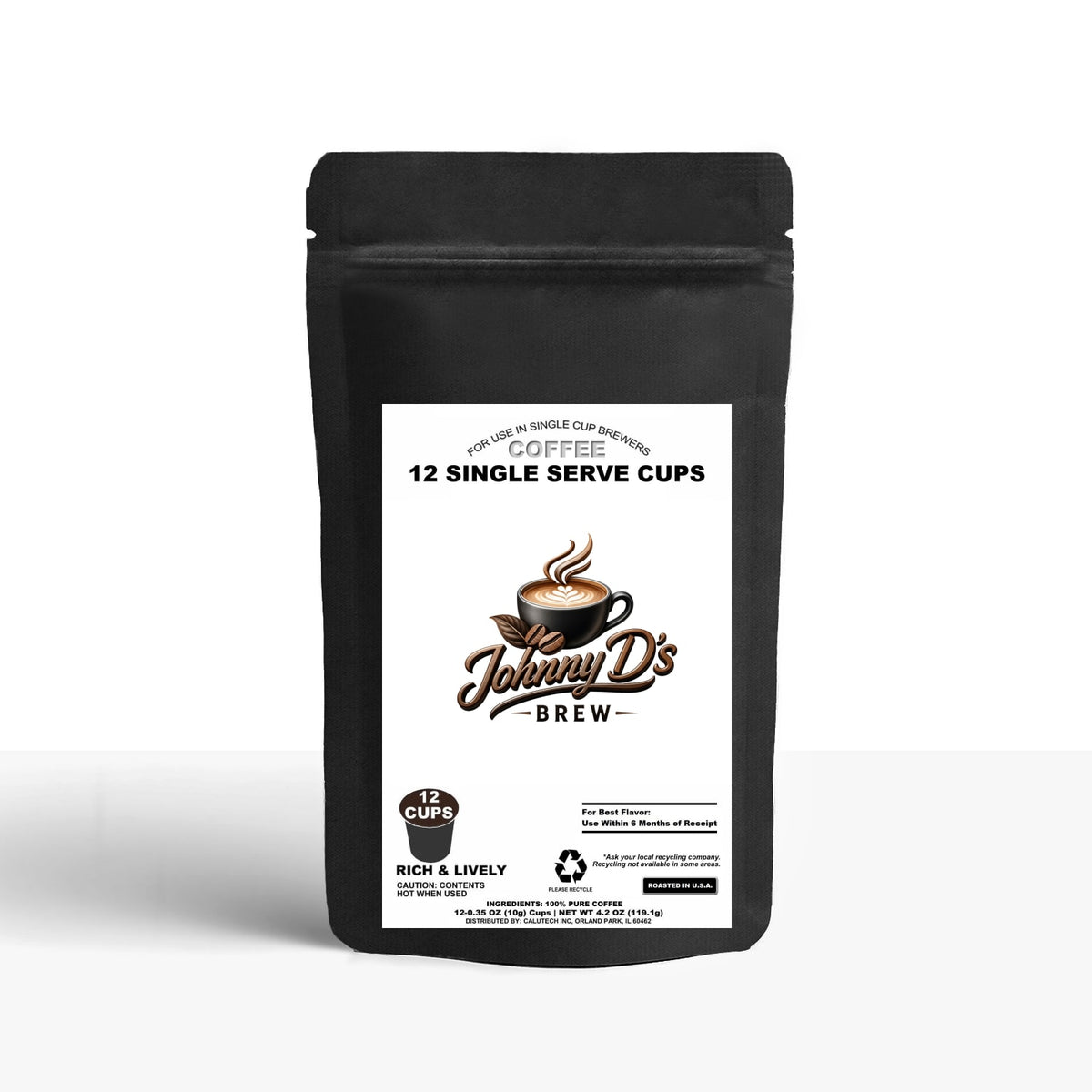 12 Pack Single Serve Coffee Capsules – Johnny D's Brew