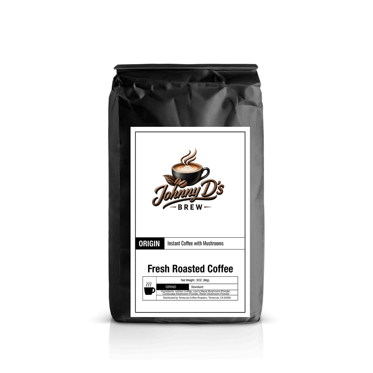 Instant Coffee with Mushroom – Johnny D's Brew