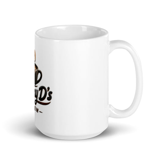 White Glossy Mug, photo 2 – Johnny D's Brew