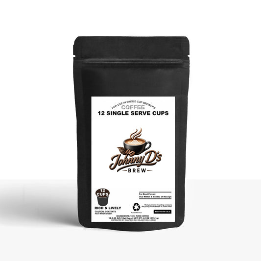 12 Pack Single Serve Coffee Capsules – Johnny D's Brew