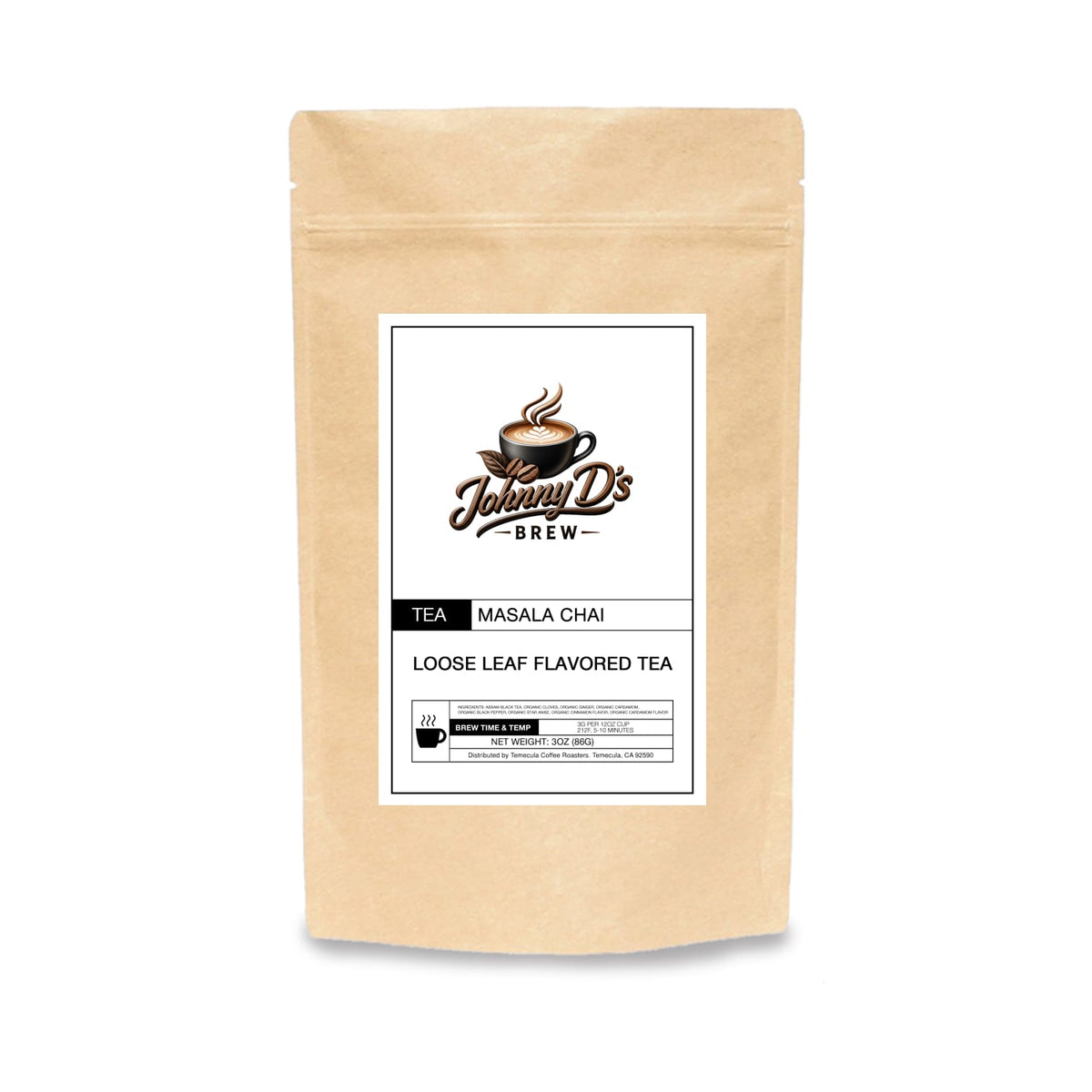 Masala Chai loose leaf tea – Johnny D's Brew
